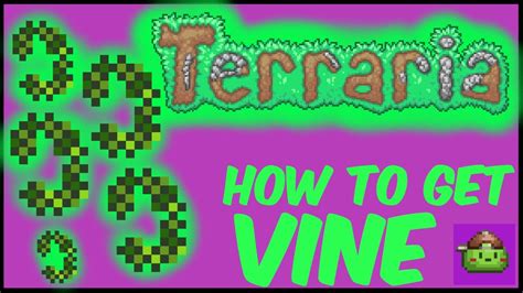 com Udisen (. . How to get vines in terraria